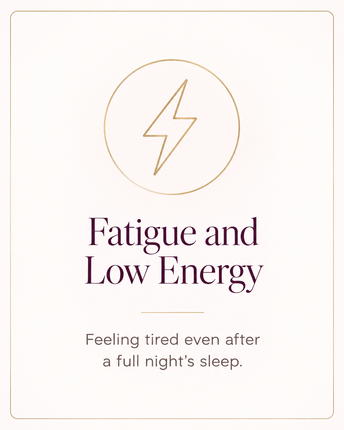 image with lightning bolt representing fatigue and low energy