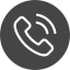 Icon of a phone receiver with sound waves indicating a call or communication