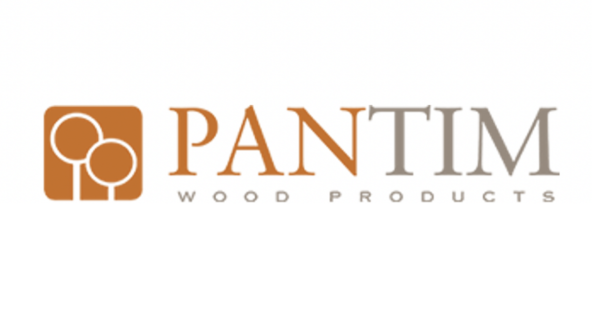 Pantim Wood Products logo with stylized trees in a square icon and the company name in orange and gray text.