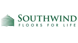 Southwind Floors for Life logo with green text and a stylized green wave icon