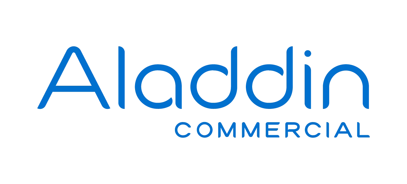 Logo with the words 'Adddin Commercial' in blue text.