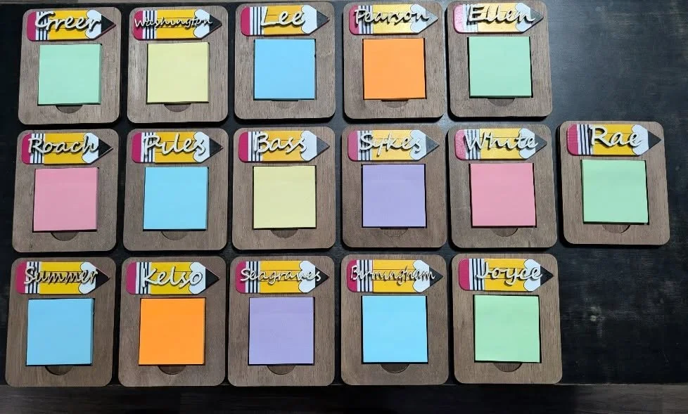 Post it note holders