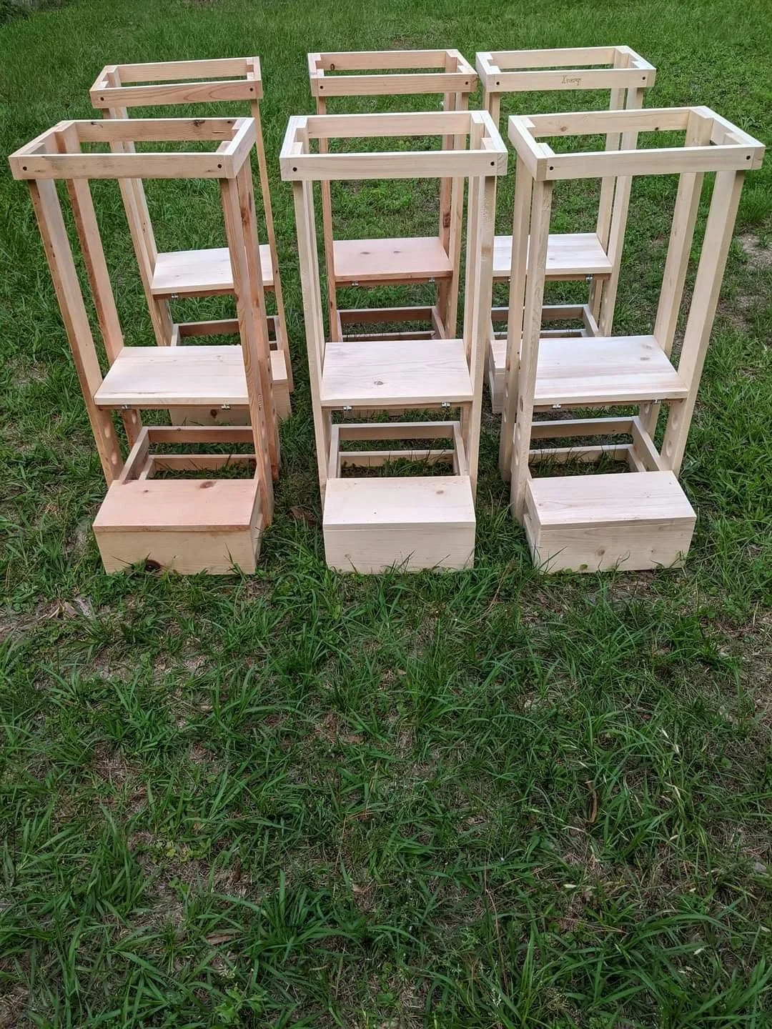 Toddler towers to help kids safely assist with cooking and baking
