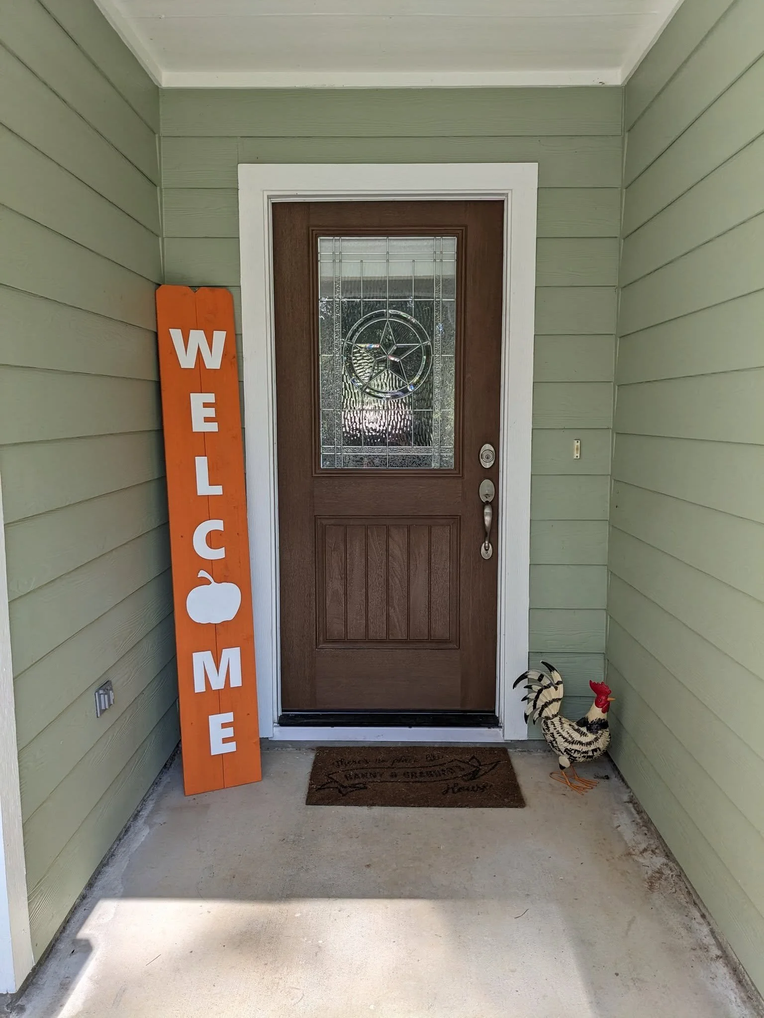 Welcome sign for fall