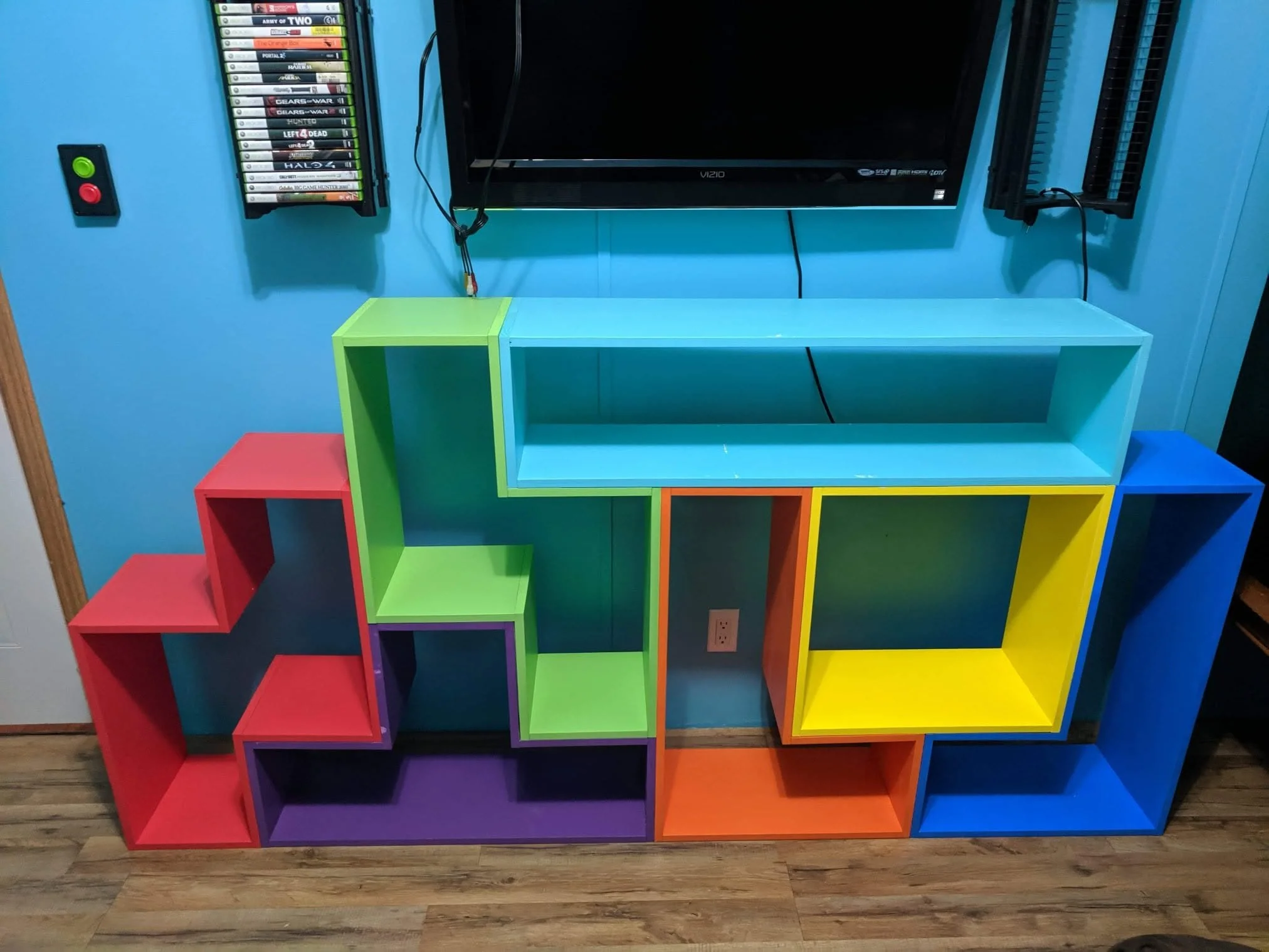 Tetris shelves