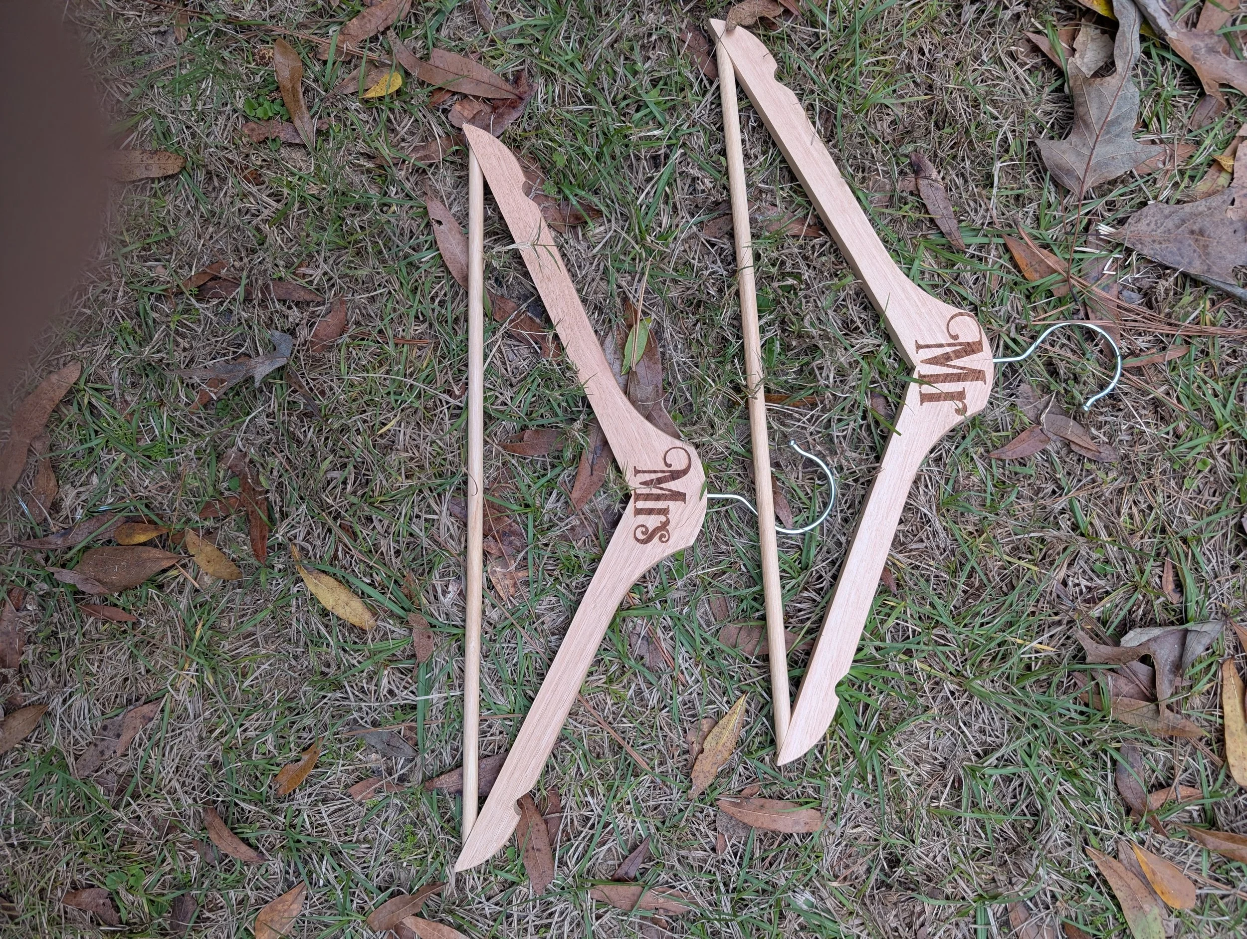 Mr and Mrs hangers