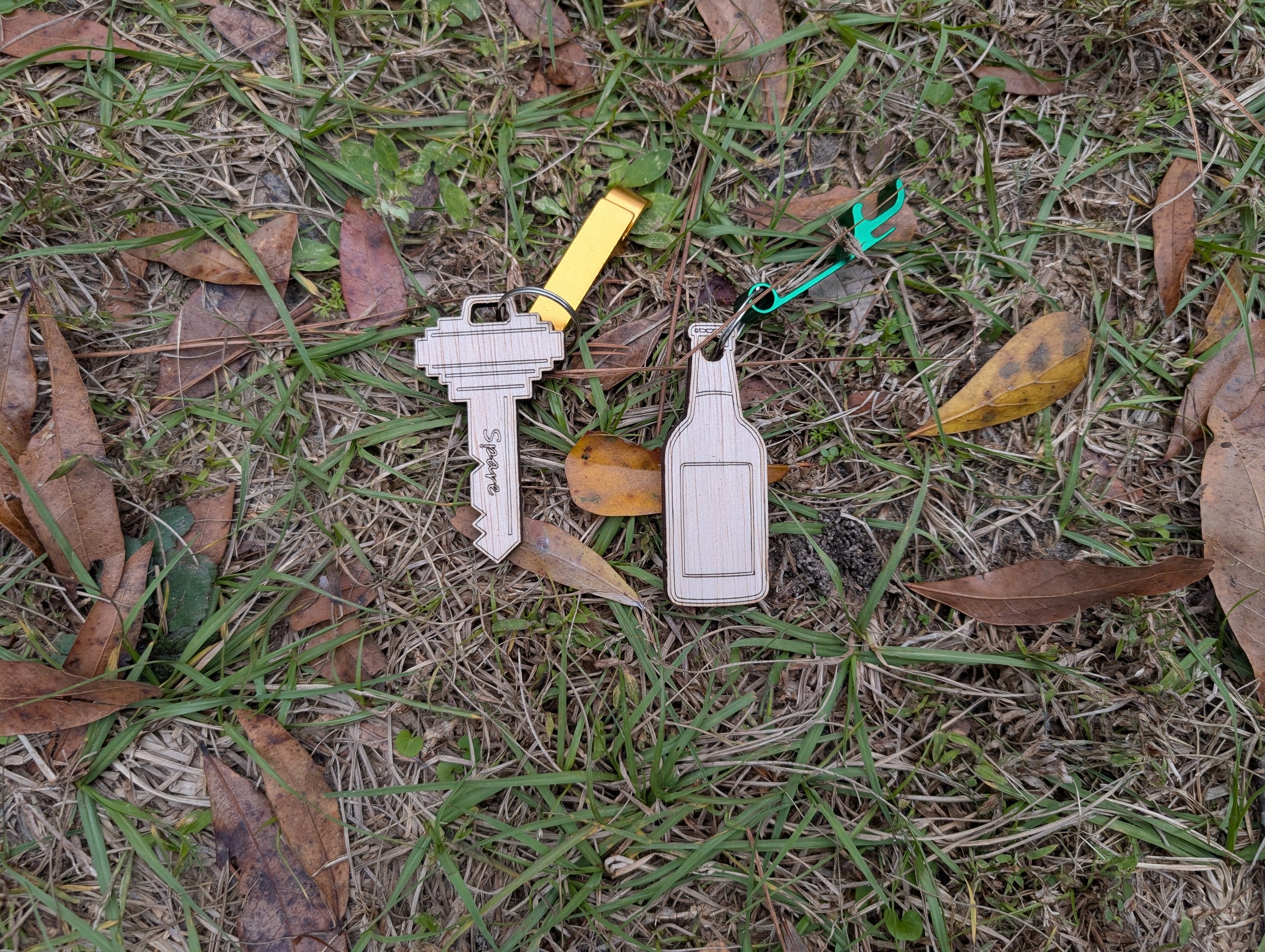 Spare Key Keychain