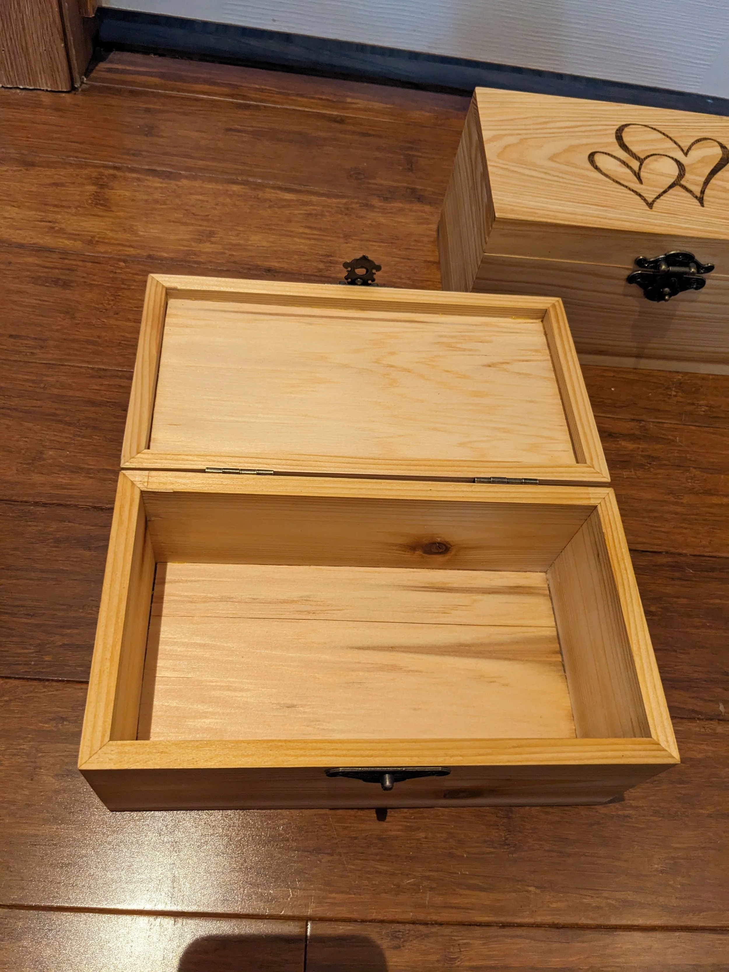 Inside of jewelry box