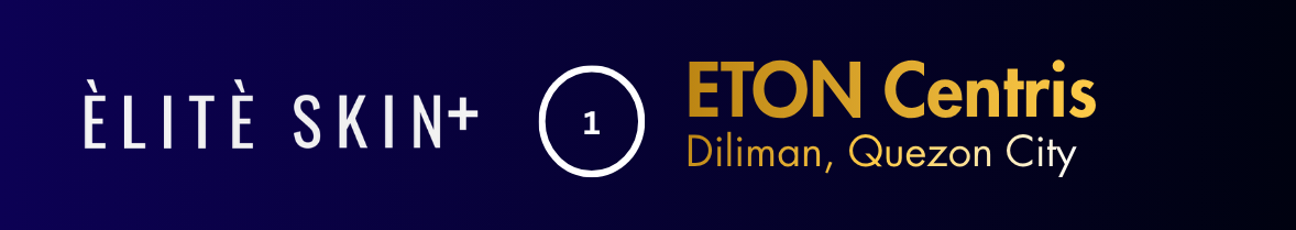 Sign for ÉLITE SKIN+ at ETON Centris in Diliman, Quezon City