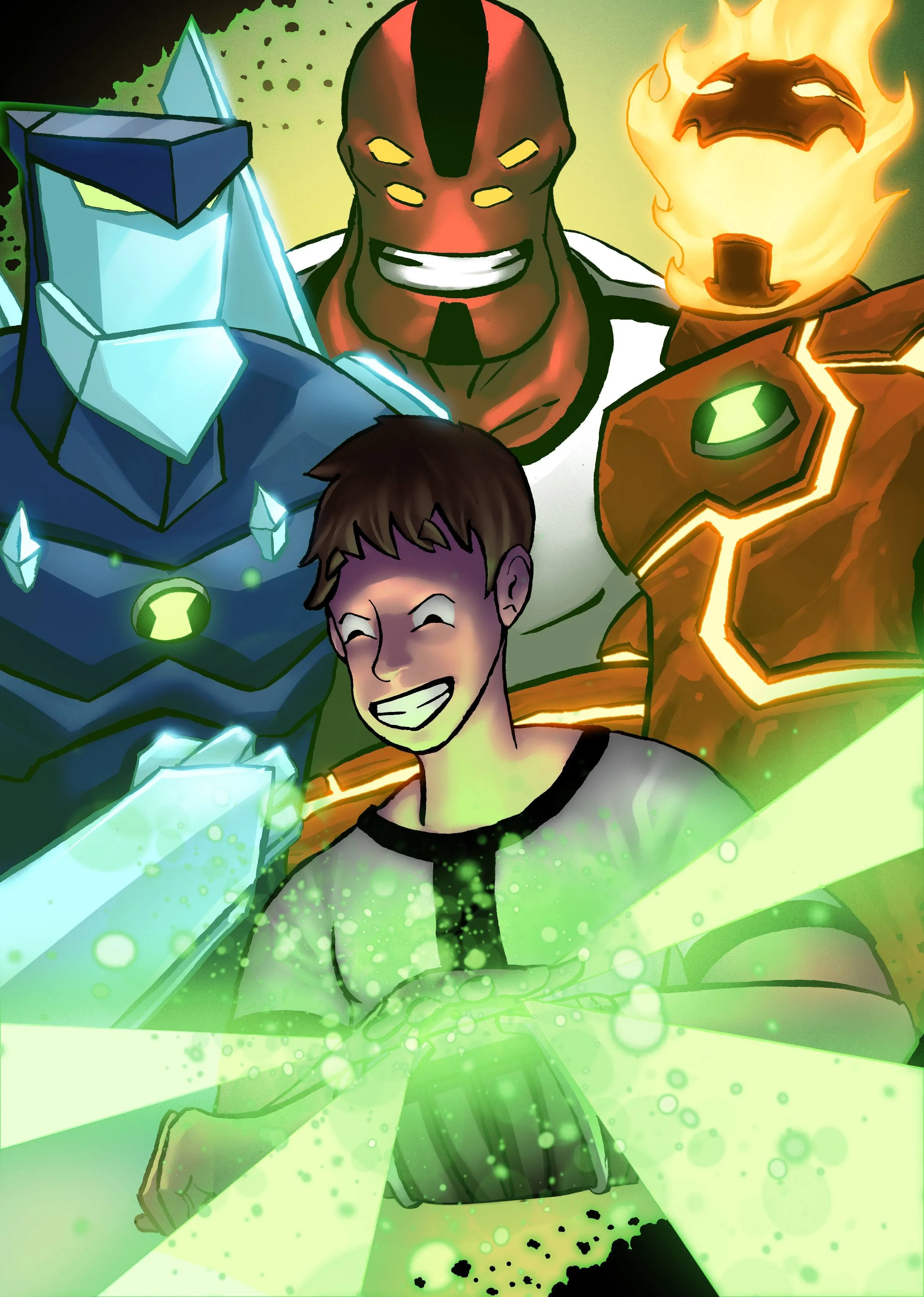 Ben 10 Fanart. Traditional Inks with Digital Colors