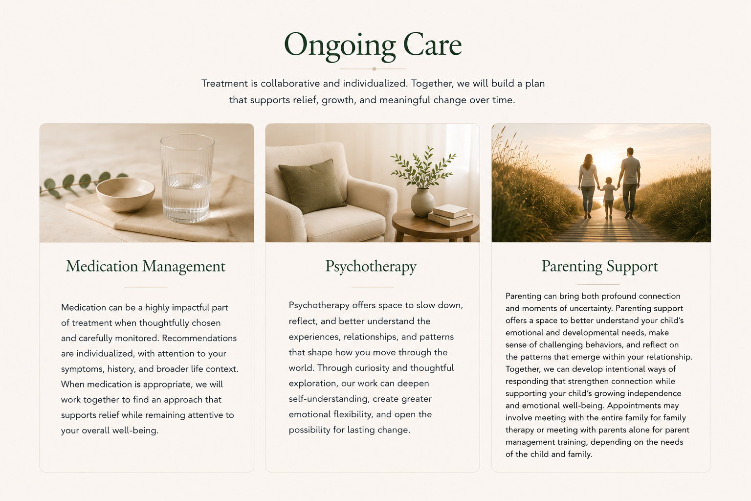 Medication Management; Psychotherapy; Parenting Support at Hearth and Horizon Psychiatry in Houston, Texas. Psychiatrist Alexandra Ngo, MD, MPH