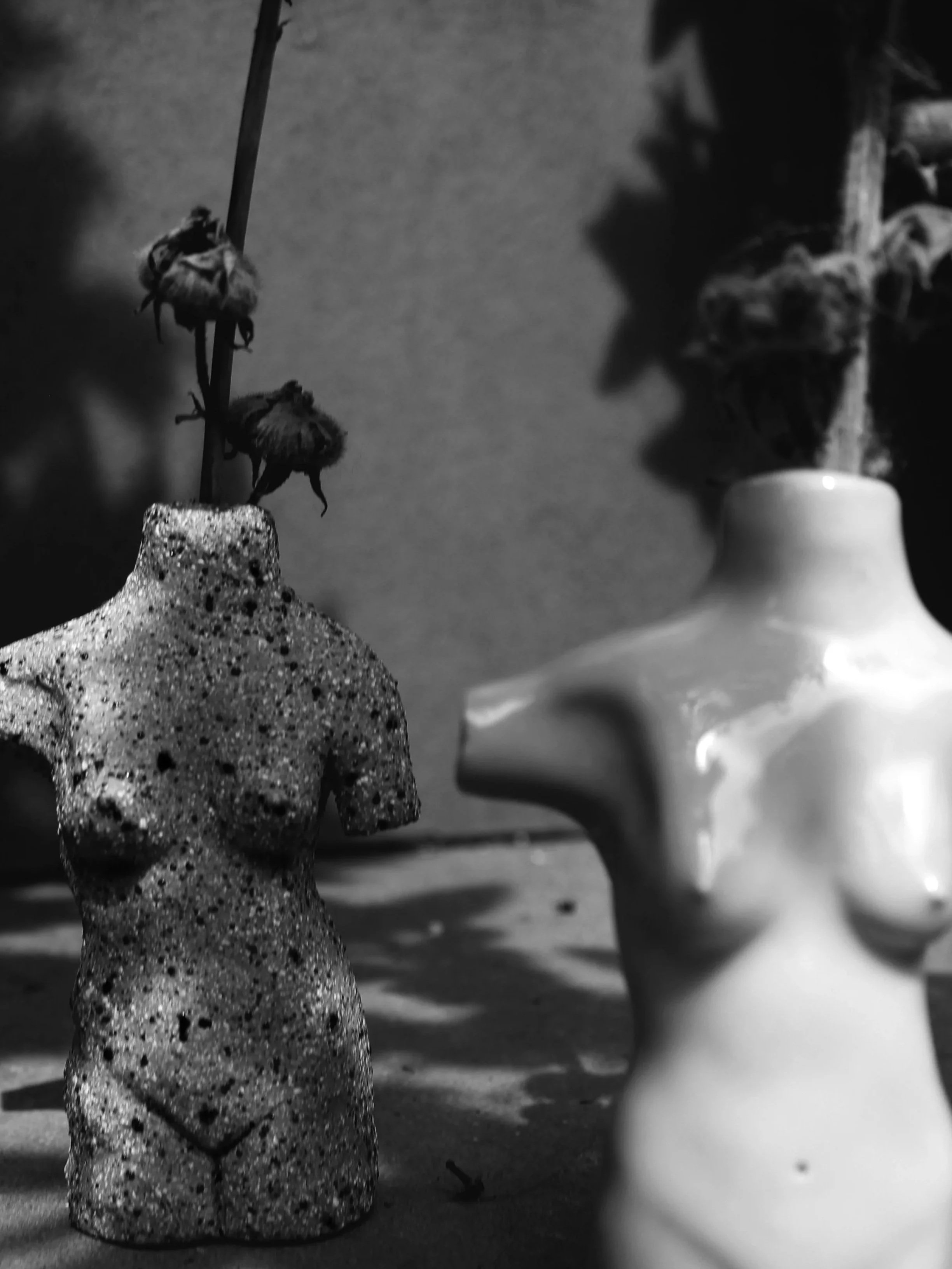 Nude woman figure handmade in melbourne using sculptural ceramic techniques