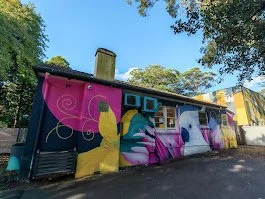 Colourful exterior mural at Kelvin Kindergarten St Ives