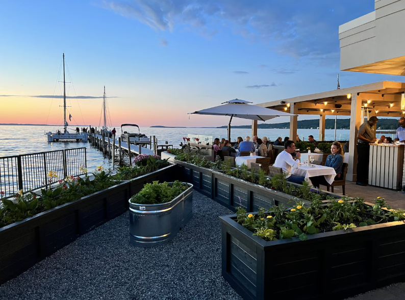 Patio at The Delamar Hotel