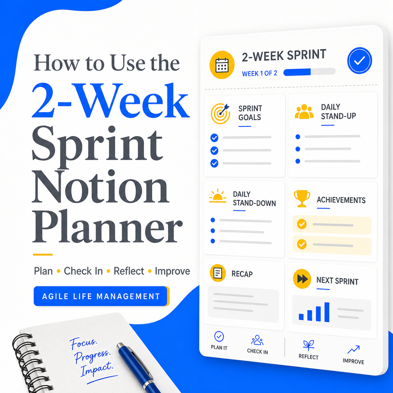 How to Use the 2-Week Sprint Notion Planner