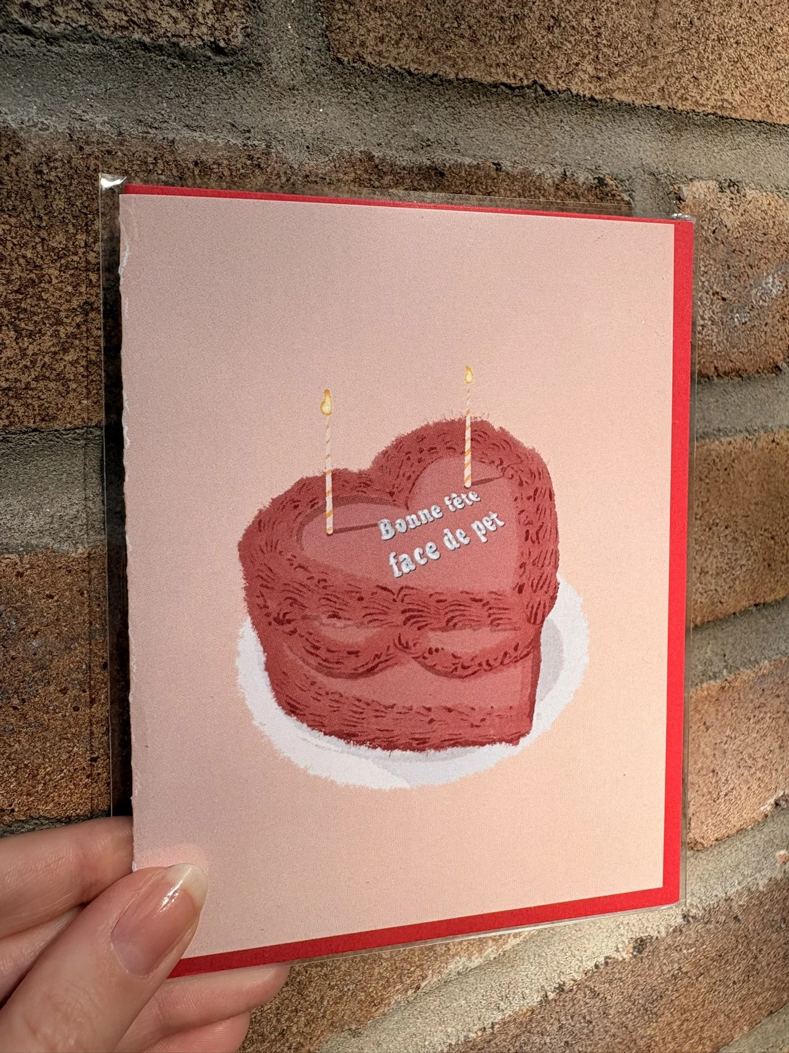 Carte de Voeux - Bonne fête face de pet