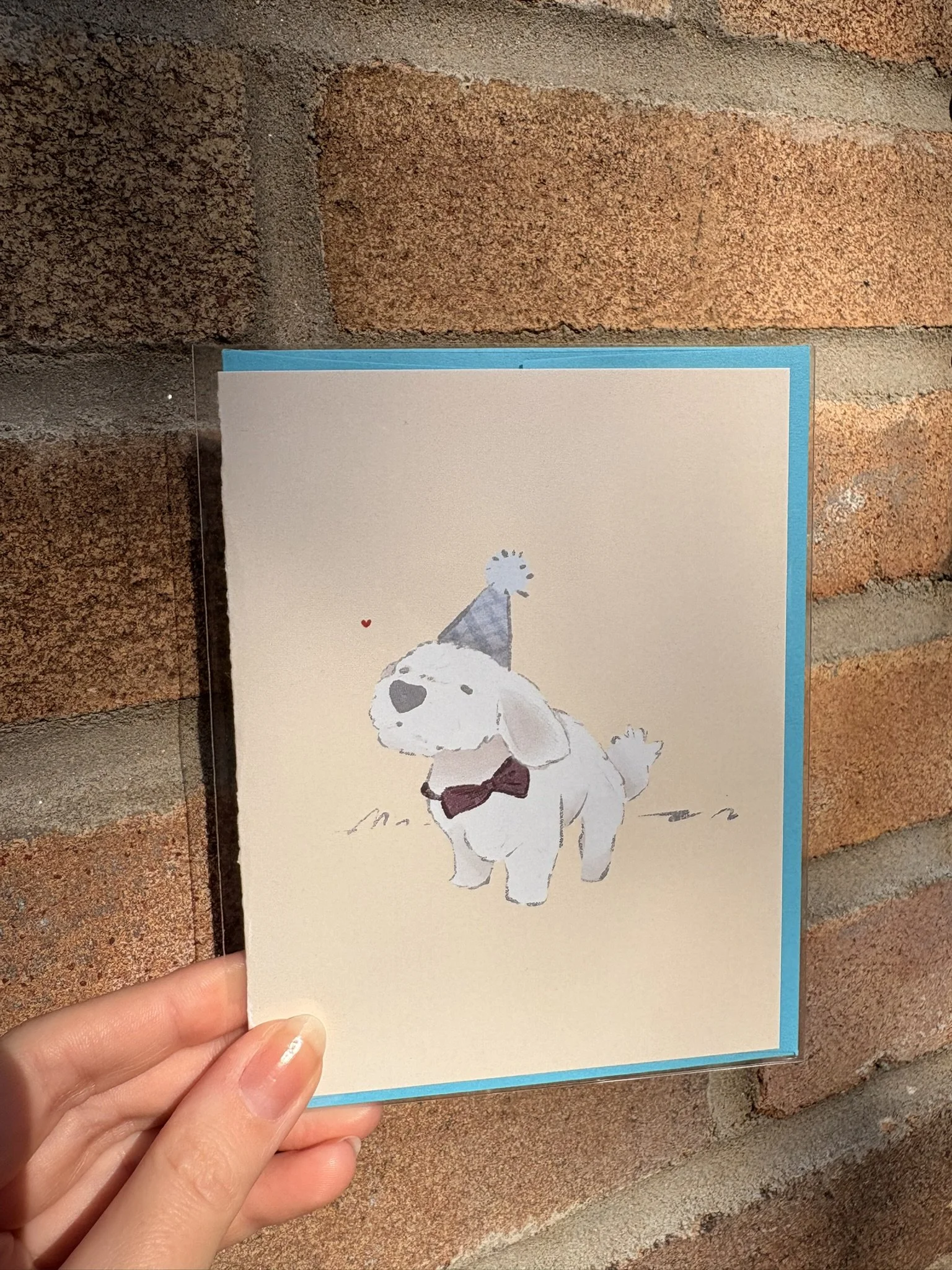 Carte de Souhait - Bonne fête petit Chien