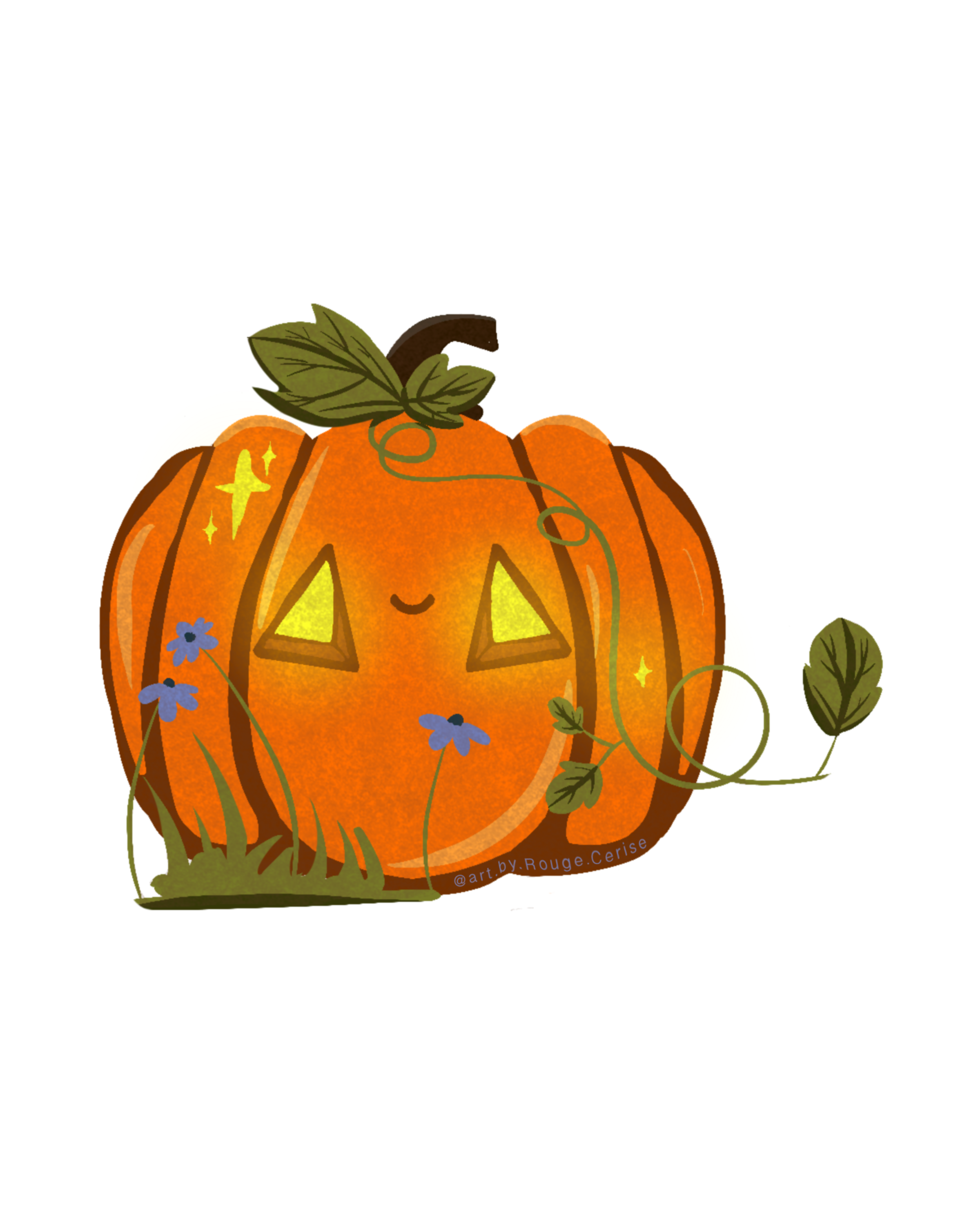 Autocollant Sticker - Citrouille