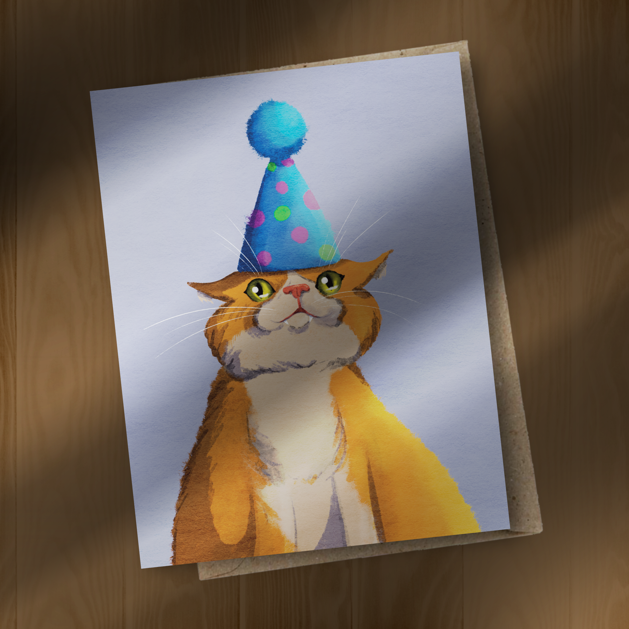 Carte de Voeux - Bonne Fête Chat