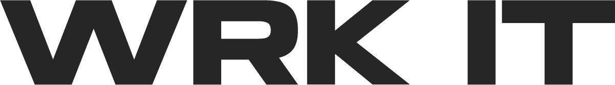 The word 'WORK IT' displayed in bold, black letters on a white background.