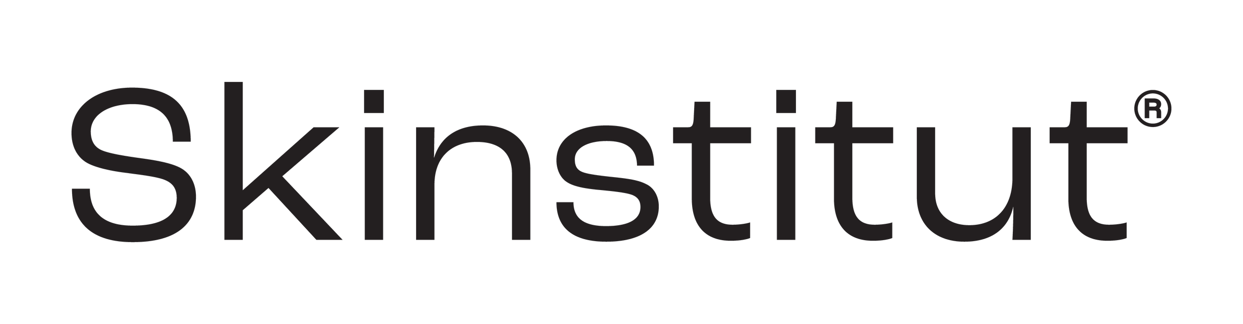 Backlit black logo of Skinstitut