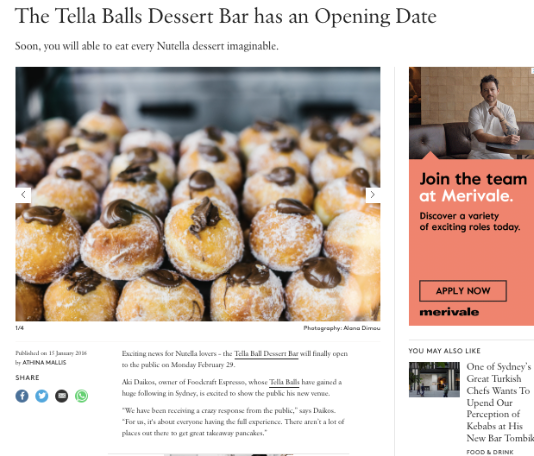 Launch of Tella Balls Dessert Bar