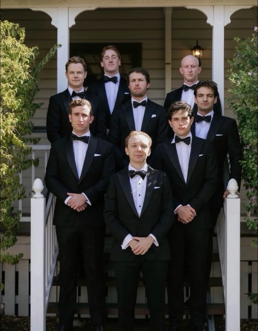 For the gentlemen. A little black tie never hurts.

#GroomsmenStyle #BlackTieWedding #EditorialWedding #QueenslandWeddingPhotographer #weddinginspiration