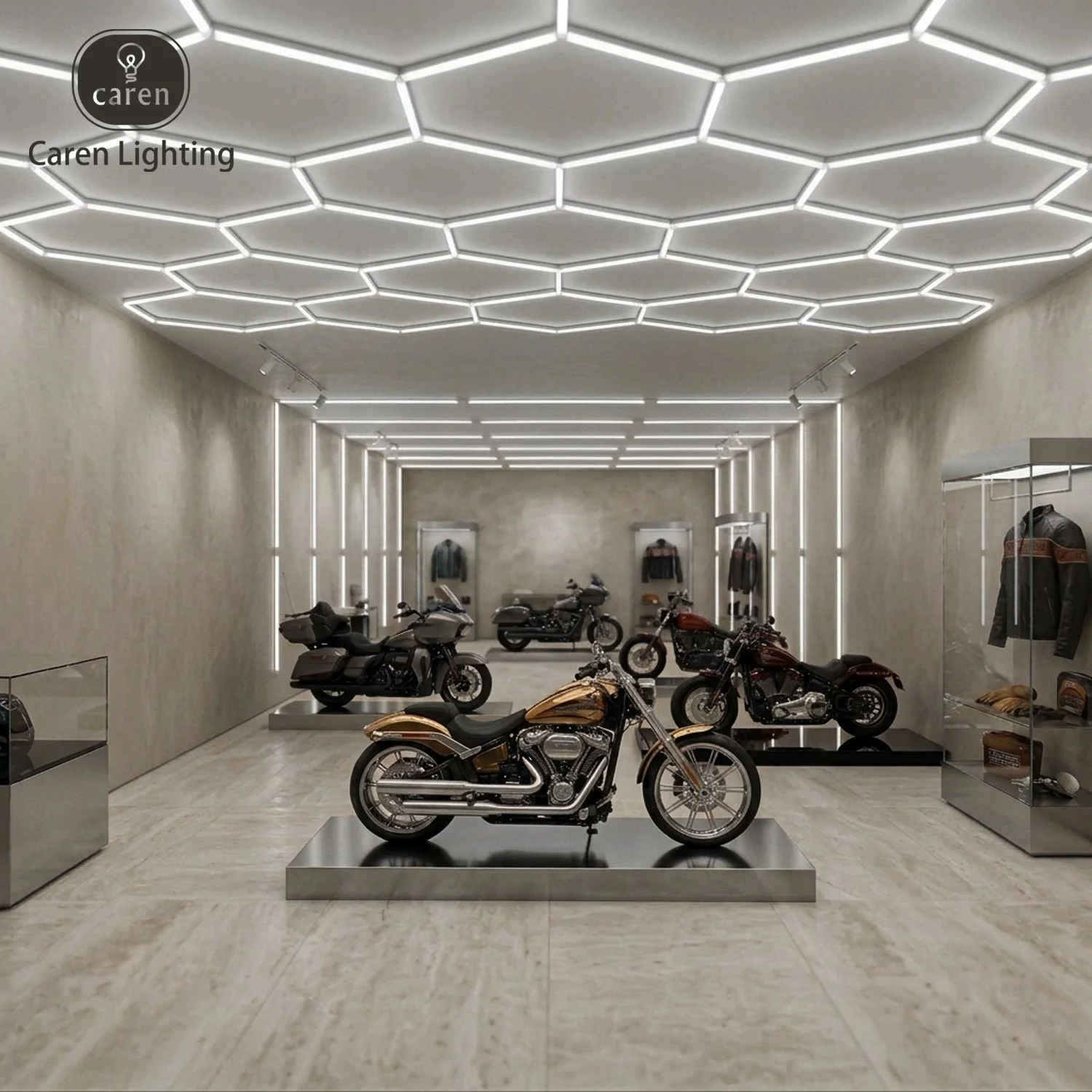 Hexagon Garage Lights