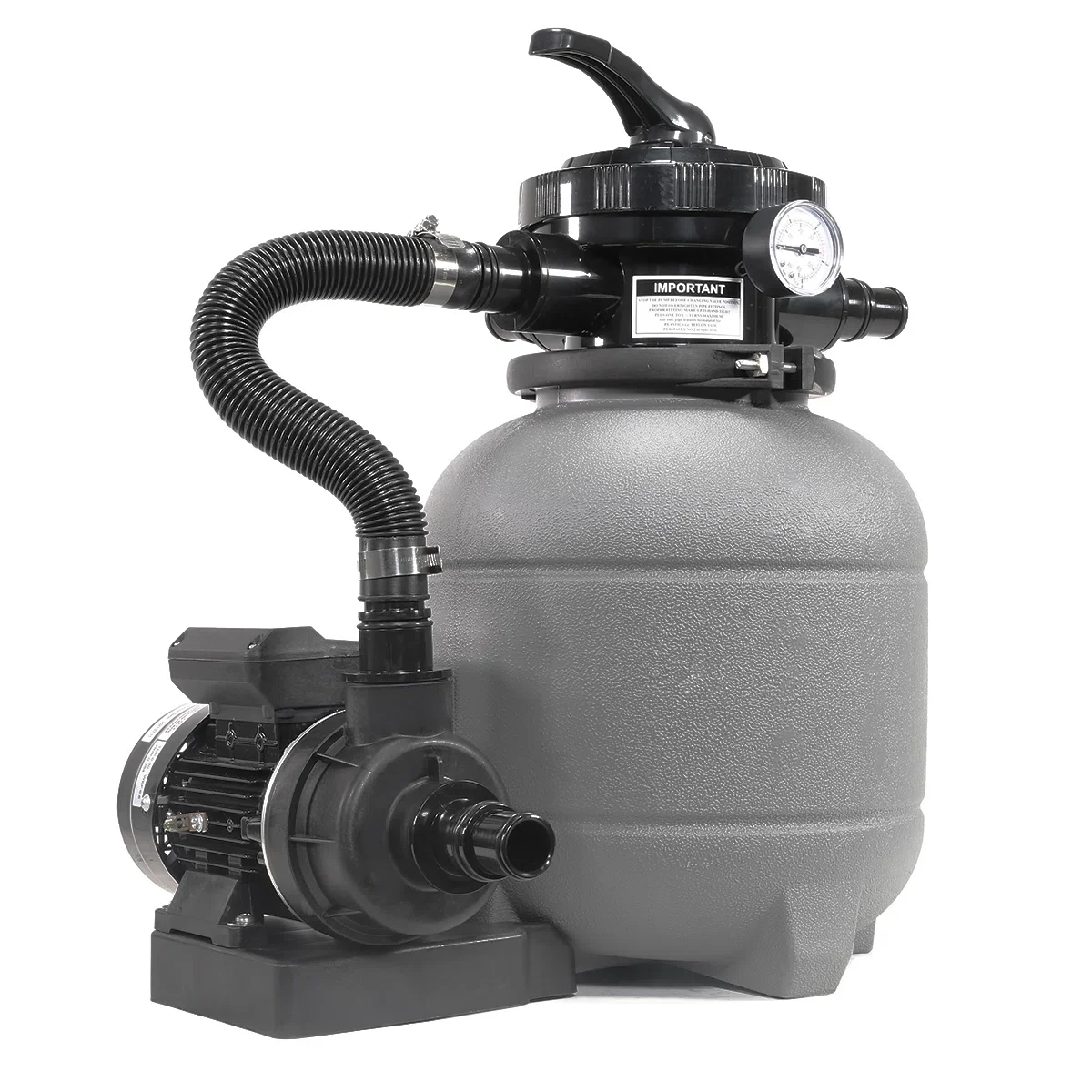 SummerFlow 12" Above-Ground Pool Pump & Filter Combo with 2,400 GPH Capacity