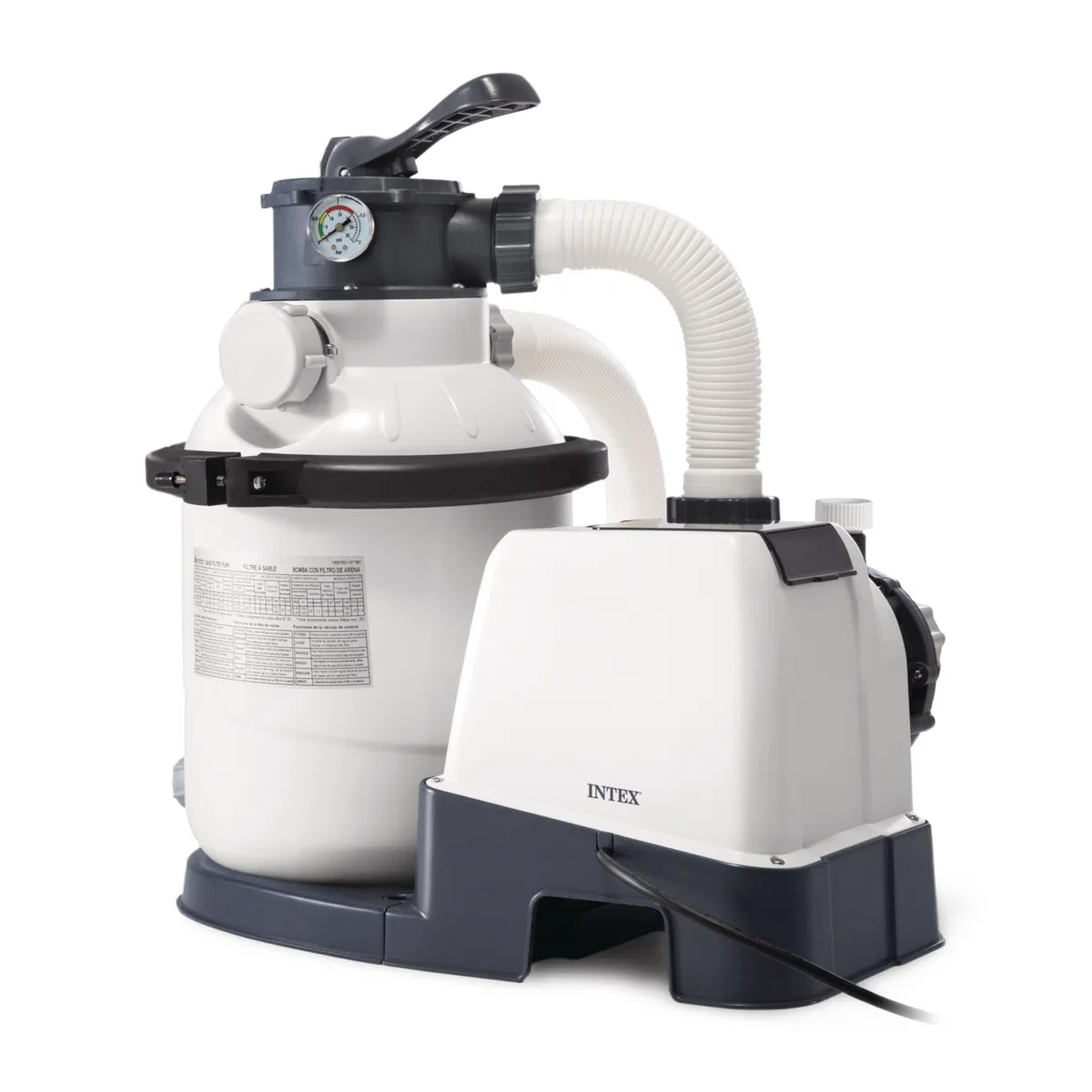 Intex Krystal Clear 1500 GPH Sand Filter Pump for Above Ground Swimming Pools