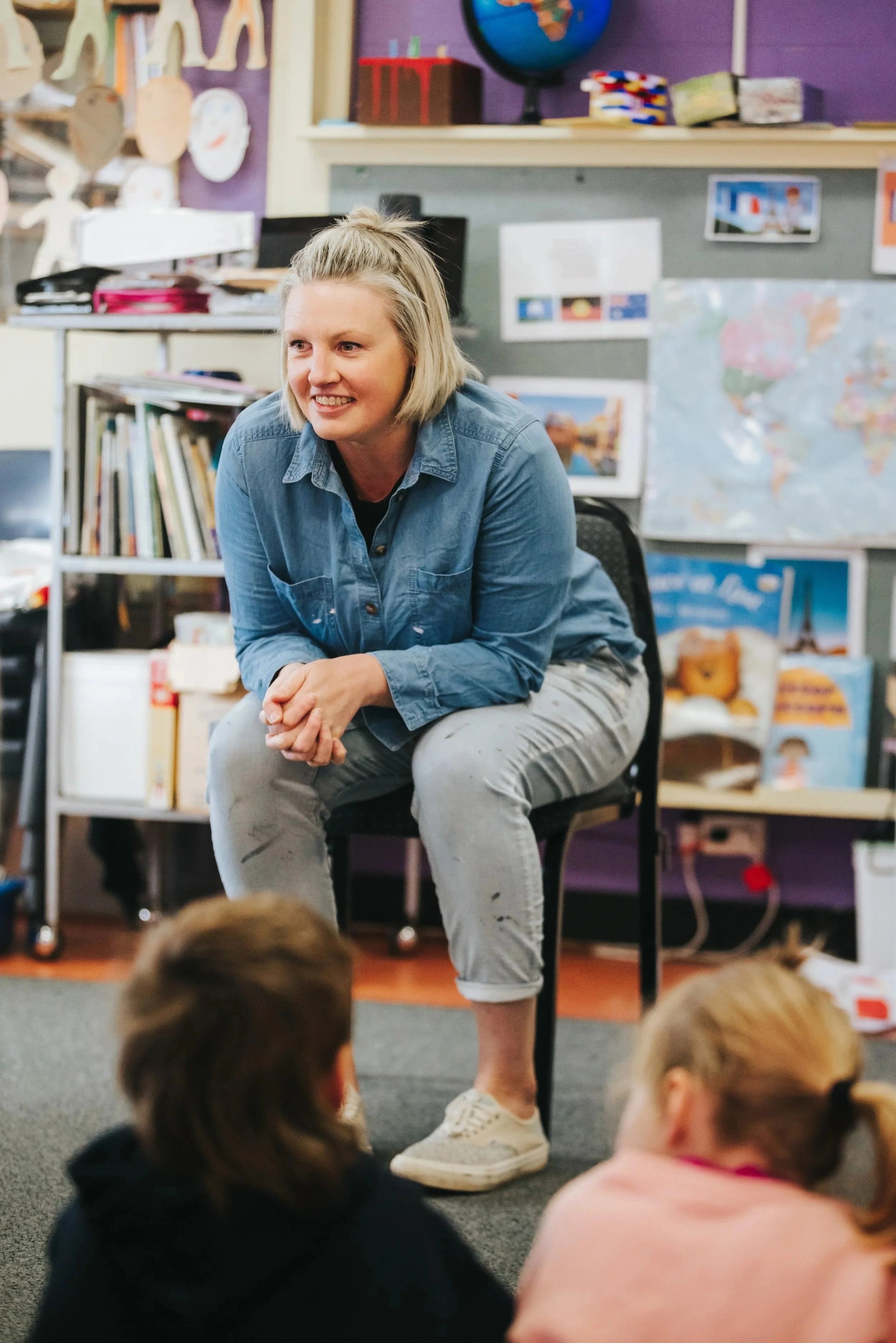 Expression Through Art workshop at Grace Berglund Kindergarten