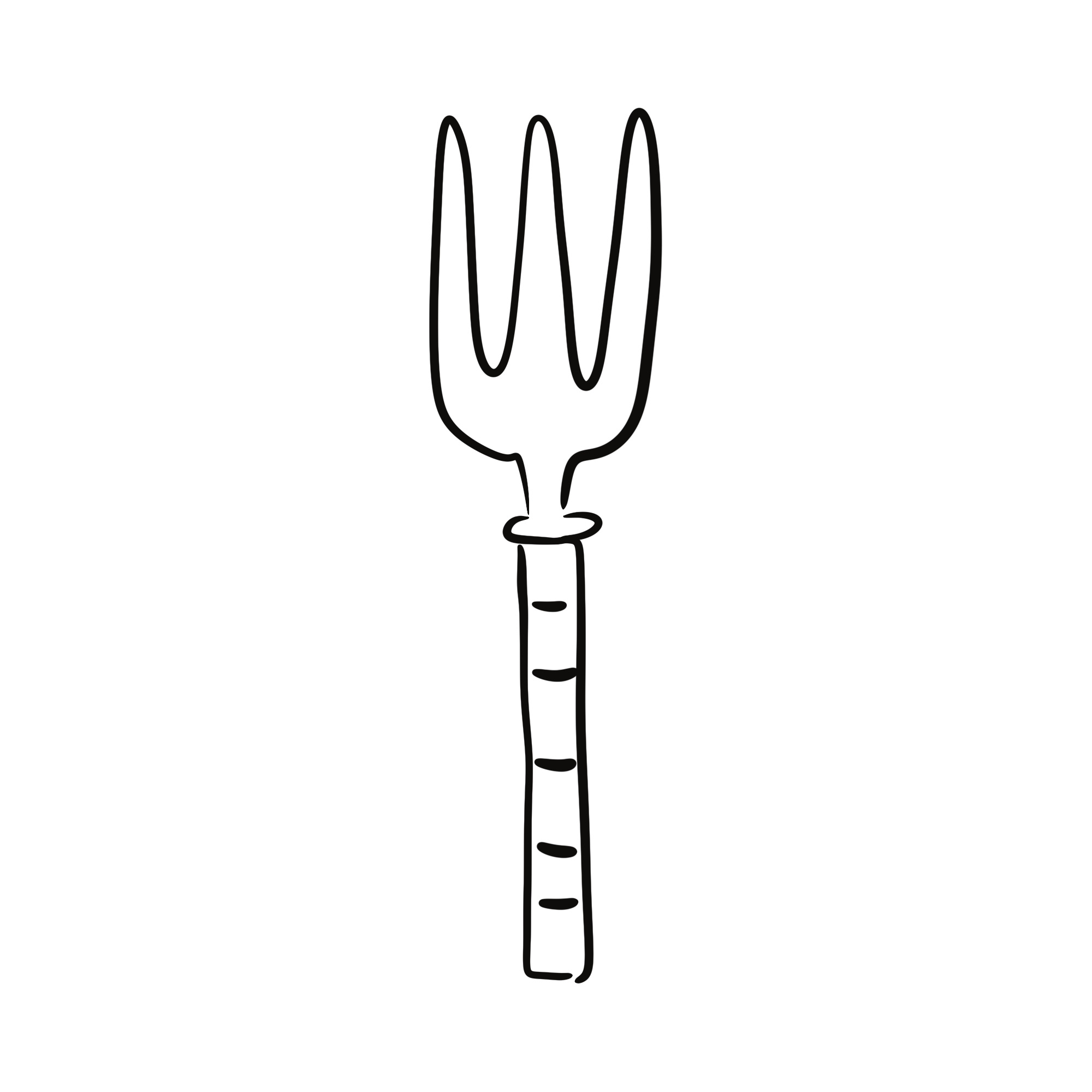 Simple black line drawing of a lit matchstick. The matchstick is vertical with a flame at the tip.