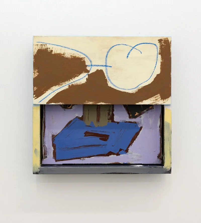 Outside Out
2026
Wood, steel, sterling silver, aluminium, heat set paint, enamel paint, acrylic paint, oil pastel
305x305x45mm

Image: Hazel Redmond, courtesy of SPA_CE 