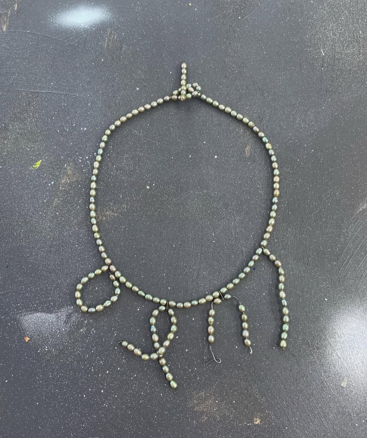 Wayfinder 
Necklace
2024
Pearls, silver, cord.