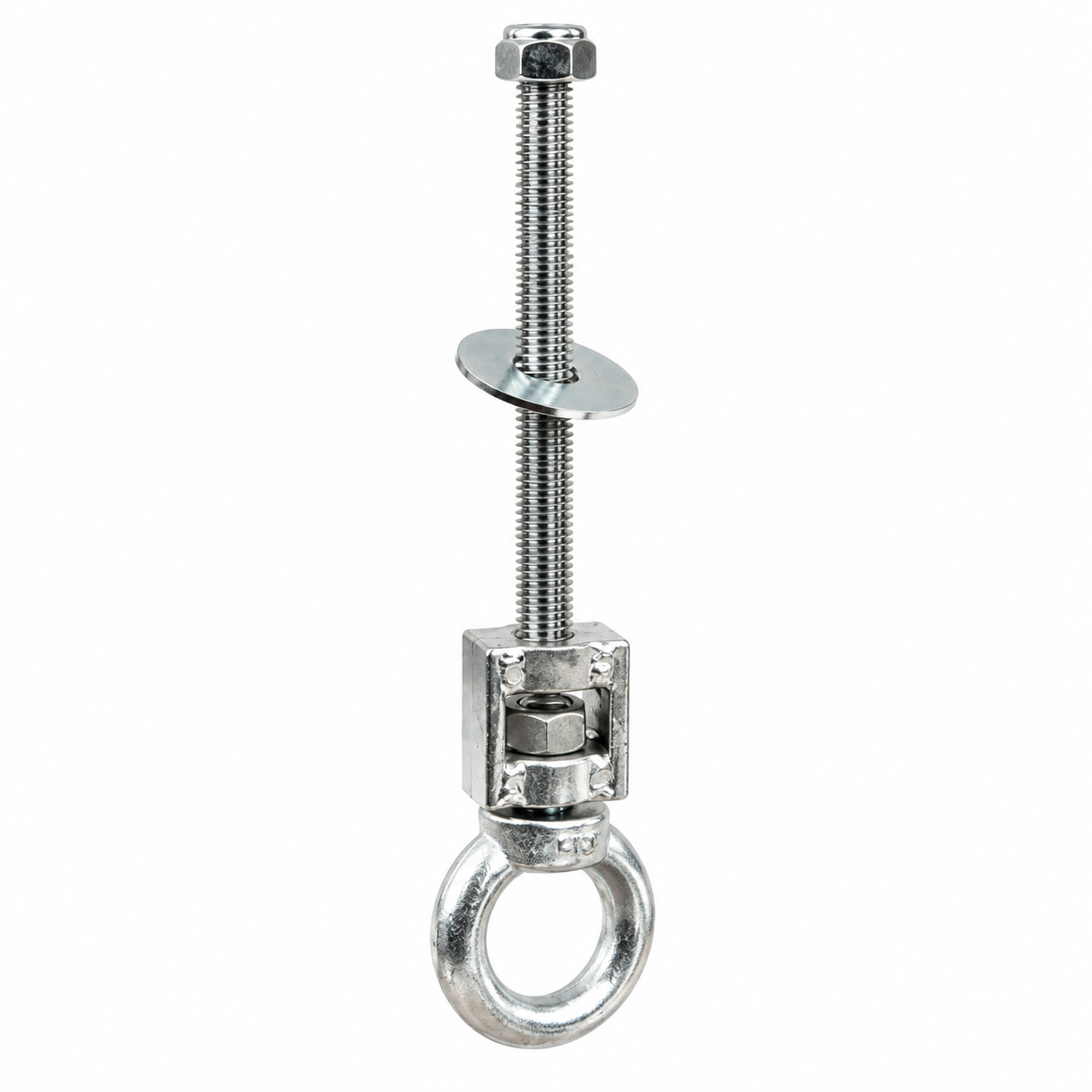 Hängemattenhalter mit Ringöse & Drehwirbel