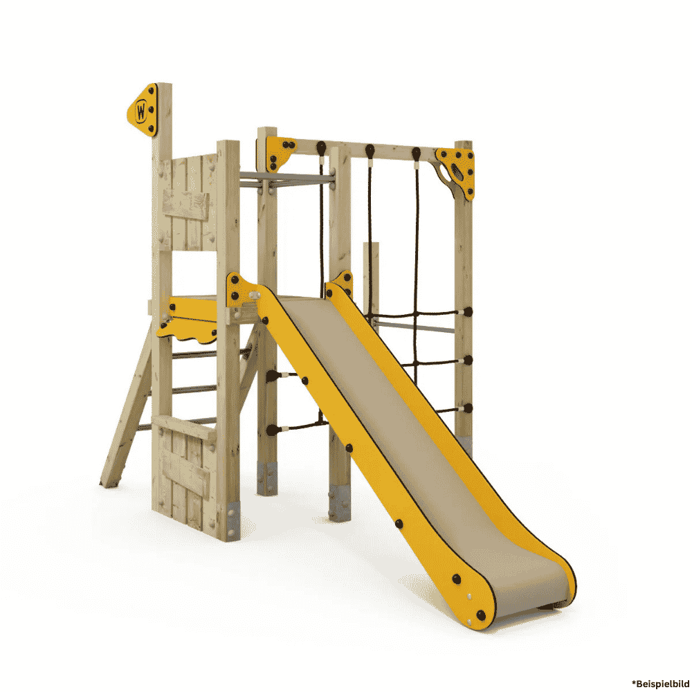 Spielturm Aktiv mit Rutsche & Kletternetz