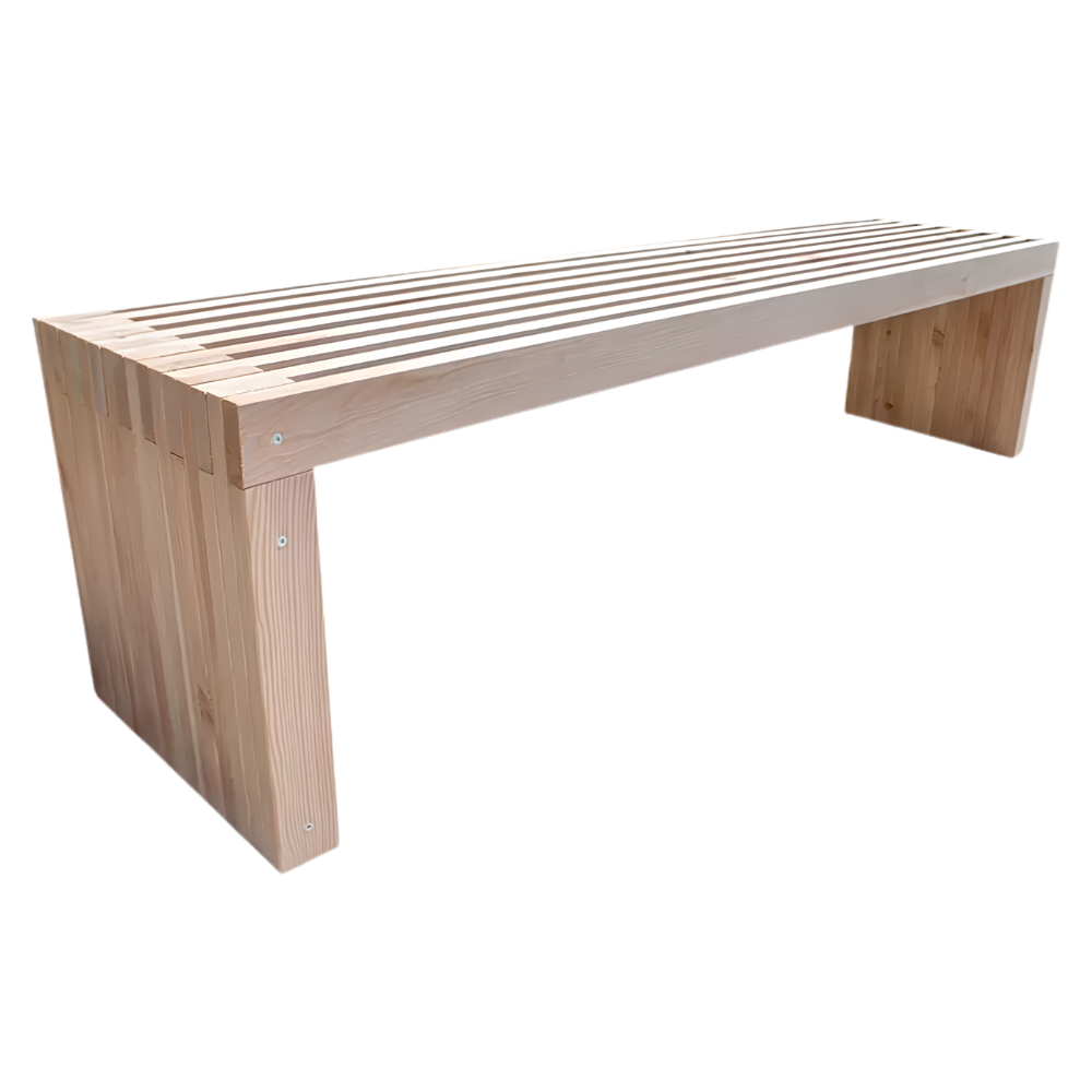 Sitzbank Eleganz aus Lärchenholz – 180 cm
