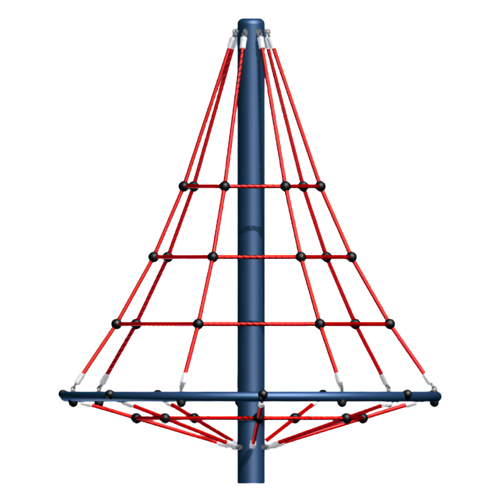 Seilpyramide – statisch oder drehbar