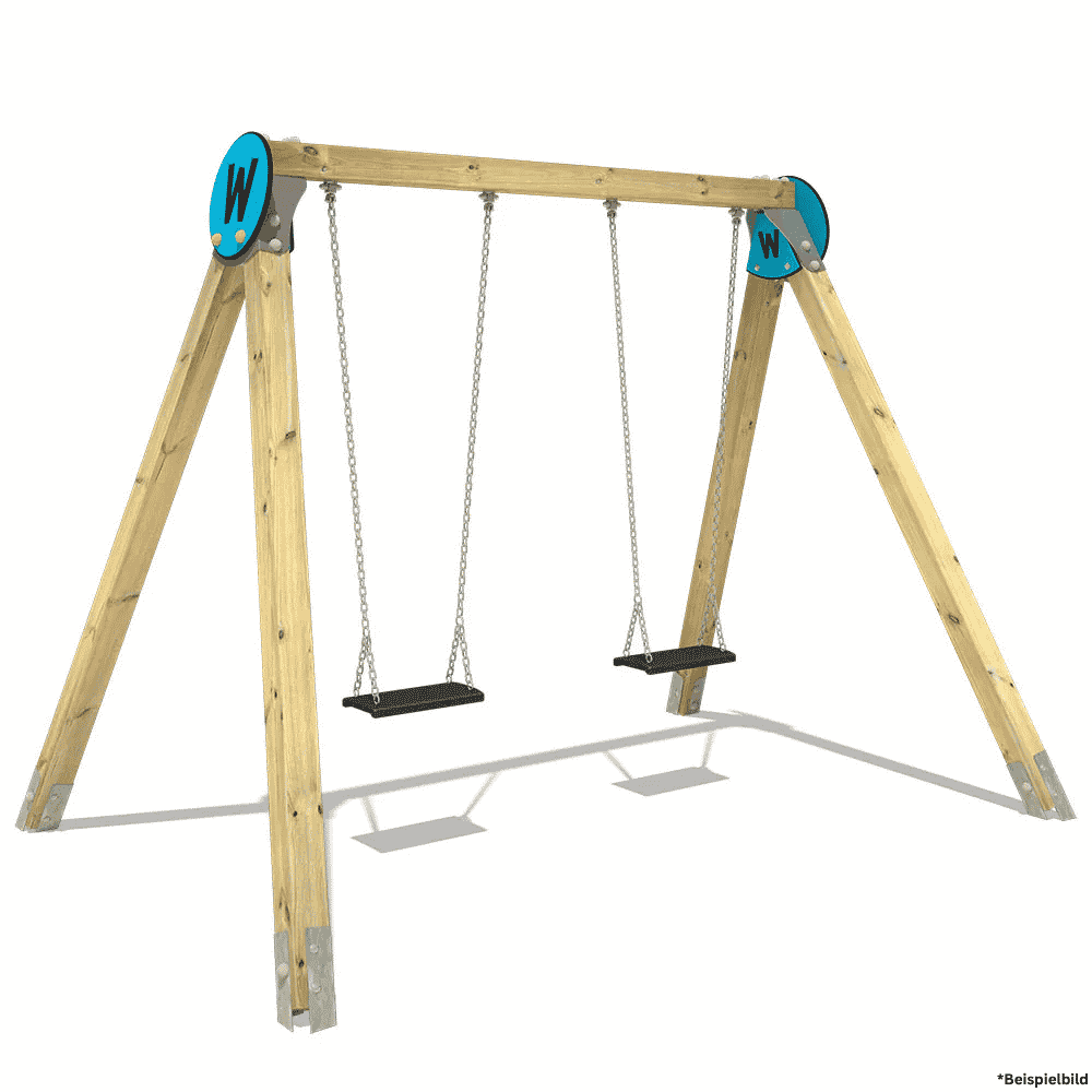 Doppelschaukel für öffentliche Spielplätze