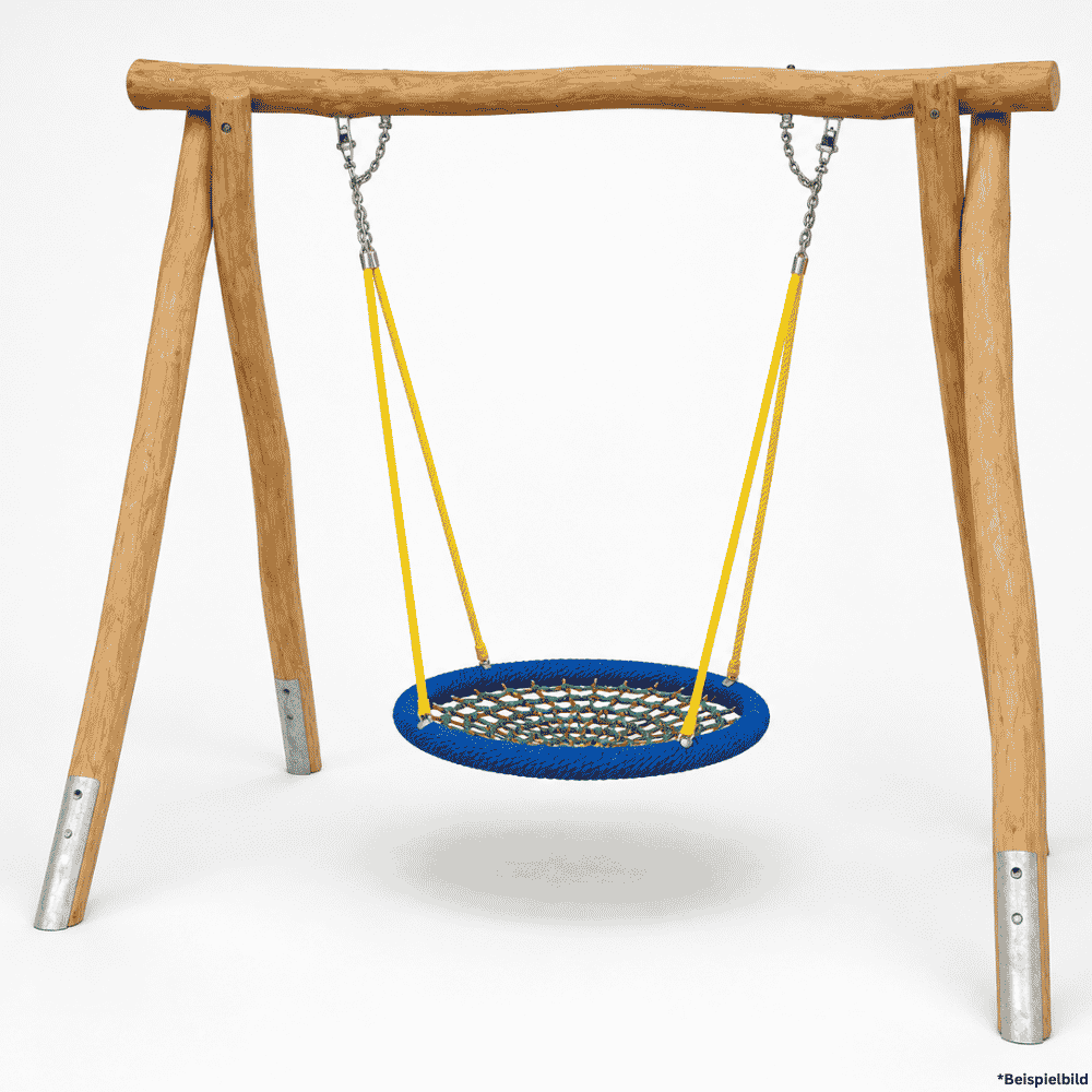 Vogelnestschaukel aus Robinienholz