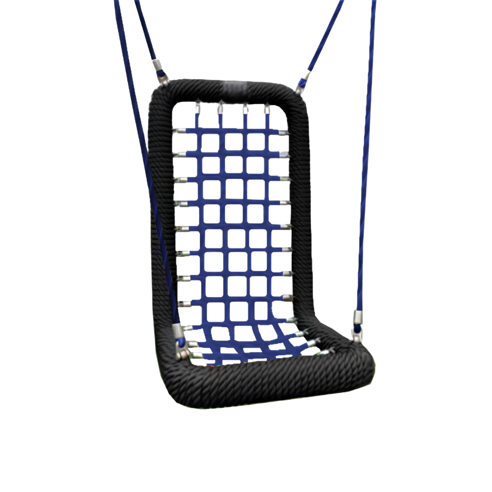 Mini-Seil-Schaukelsessel mit Rückenlehne