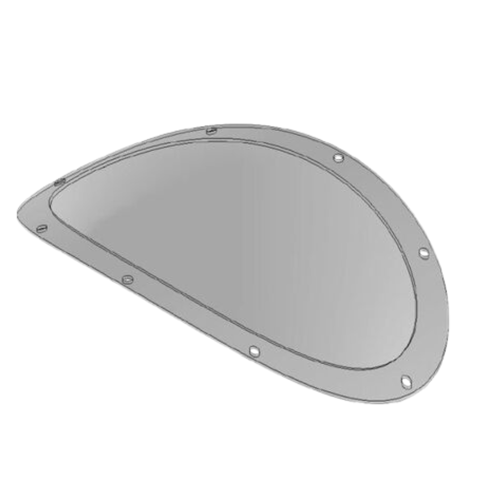 Gewölbtes Polycarbonatfenster für Röhren und Tunnel