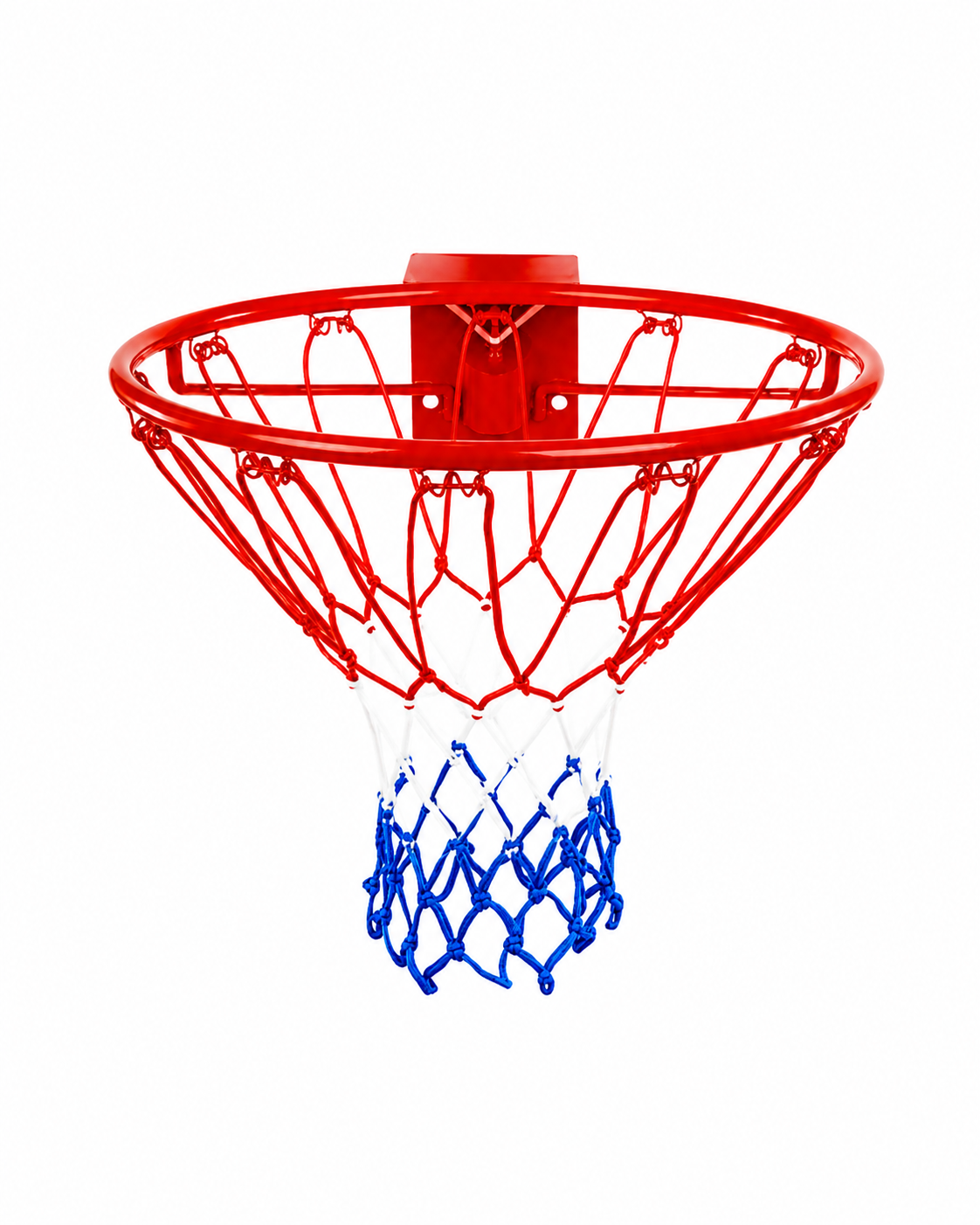 Basketballkorb rot, weiß, blau