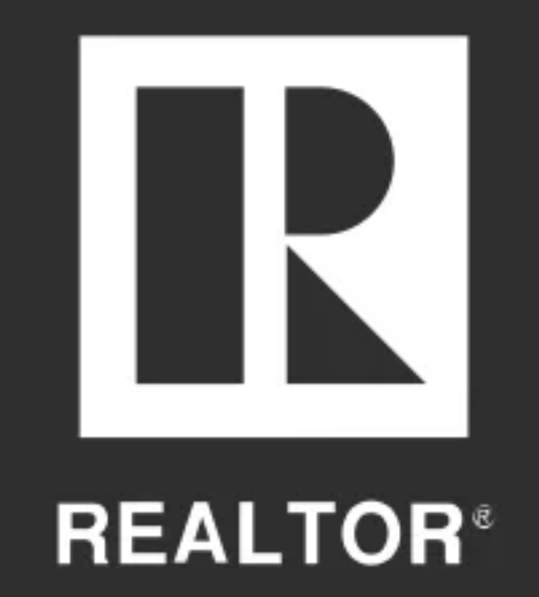 Realtor logo with a stylized 'R' inside a square, and the word 'REALTOR' beneath.