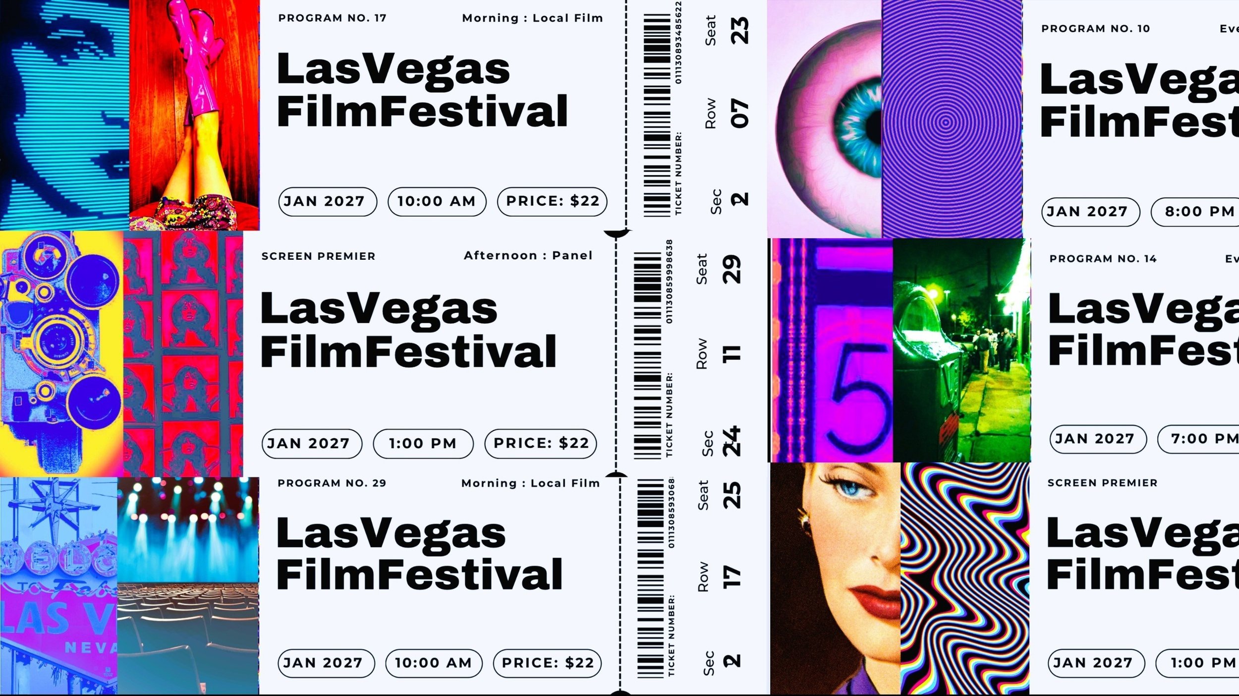 Tickets for the Las Vegas Film Festival ●