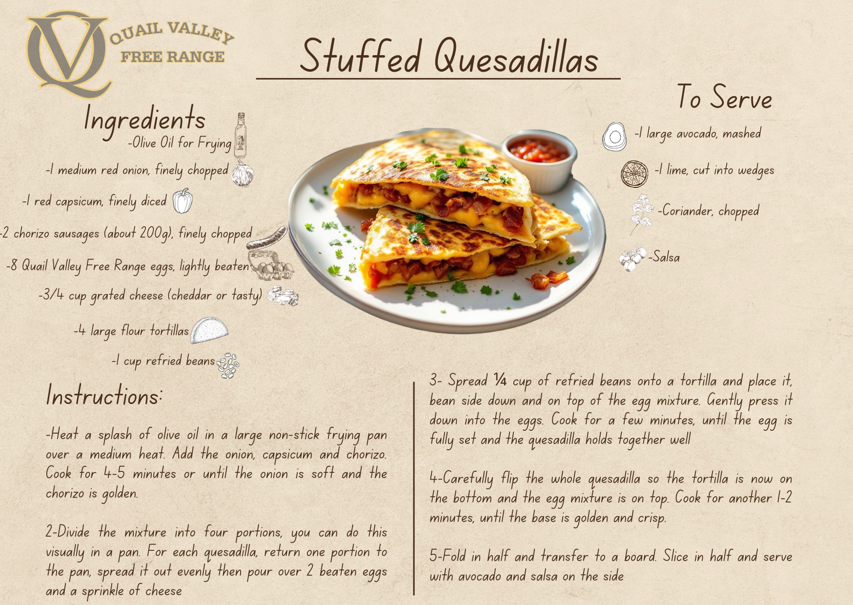 Stuffed Quesadillas - Recipe by Ewing Poultry