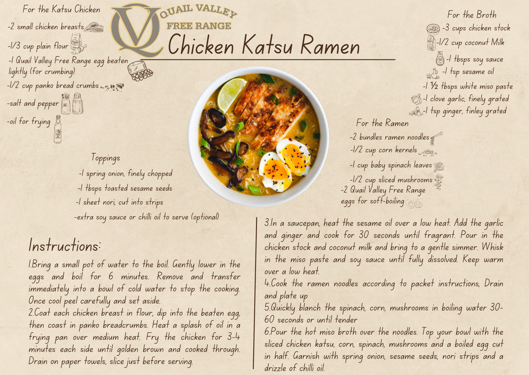 Chicken Katsu Ramen - Recipe by Ewing Poultry