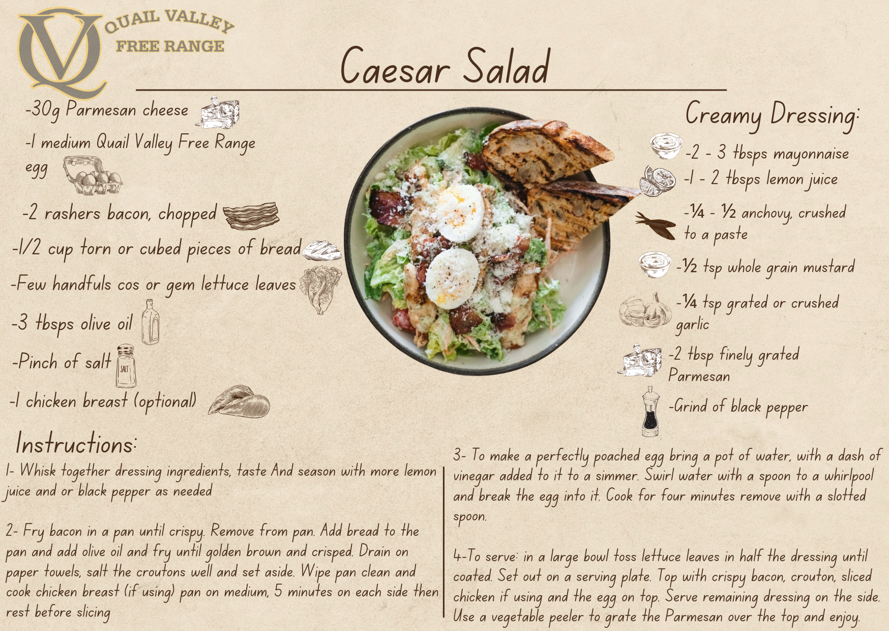 Ceasar Salad - Recipe by Ewing Poultry