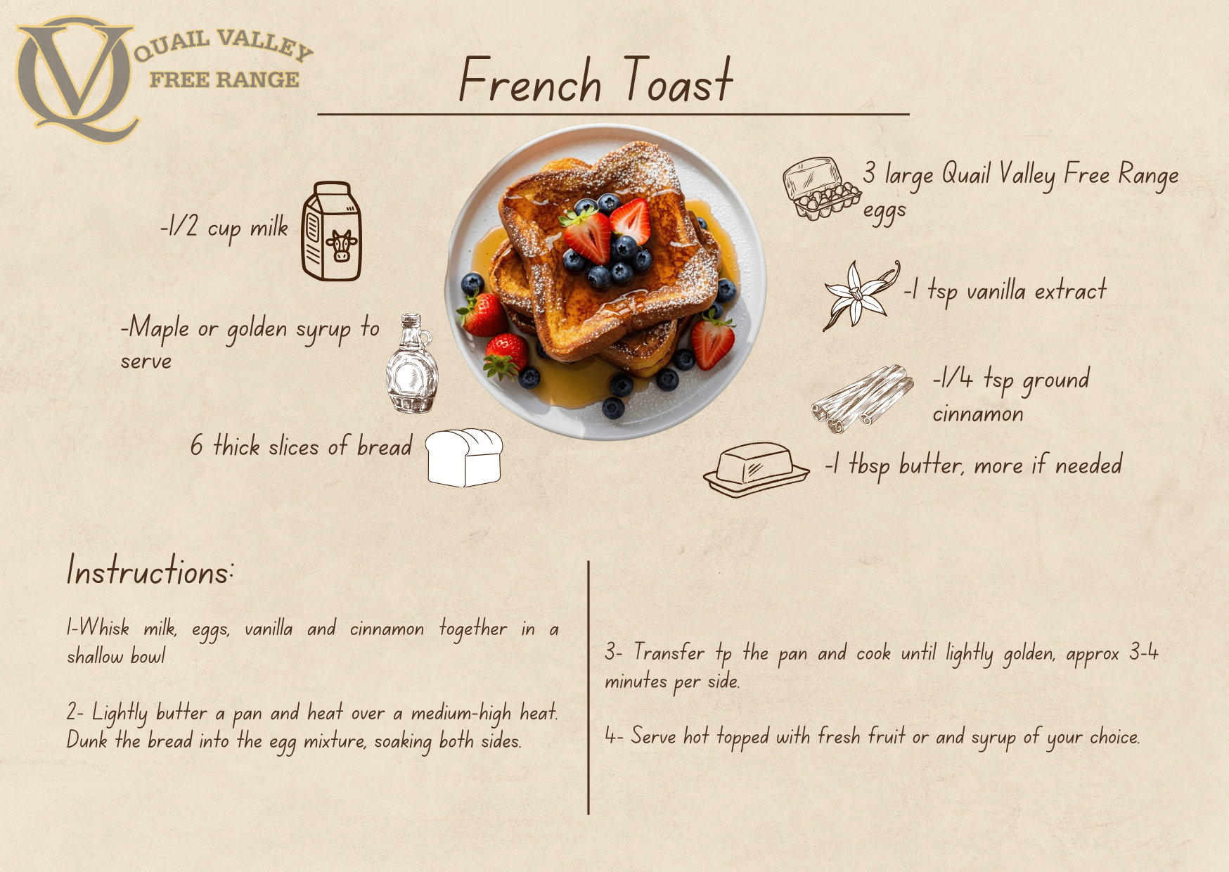 French Toast - Recipe by Ewing Poultry