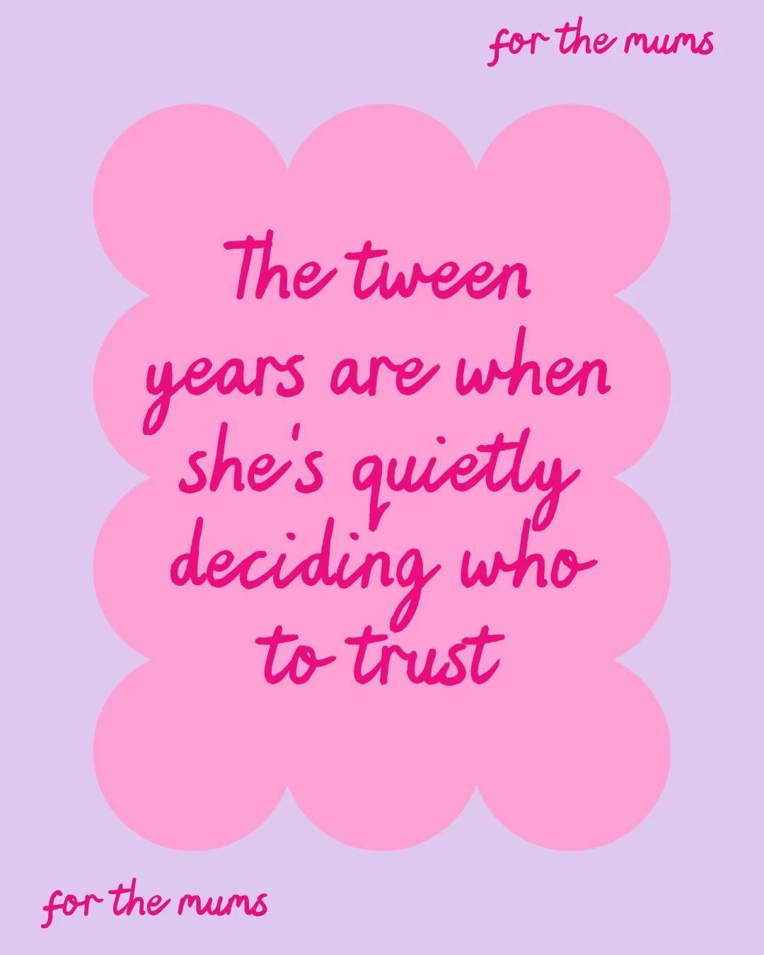 There&rsquo;s lots of rhetoric around tween/teen years and &lsquo;losing your kids&rsquo;

Yes, there&rsquo;s eye rolls, closed doors, one word answers.

there&rsquo;s big emotions, and miscommunications and a new depth of emotions to carry.

but res
